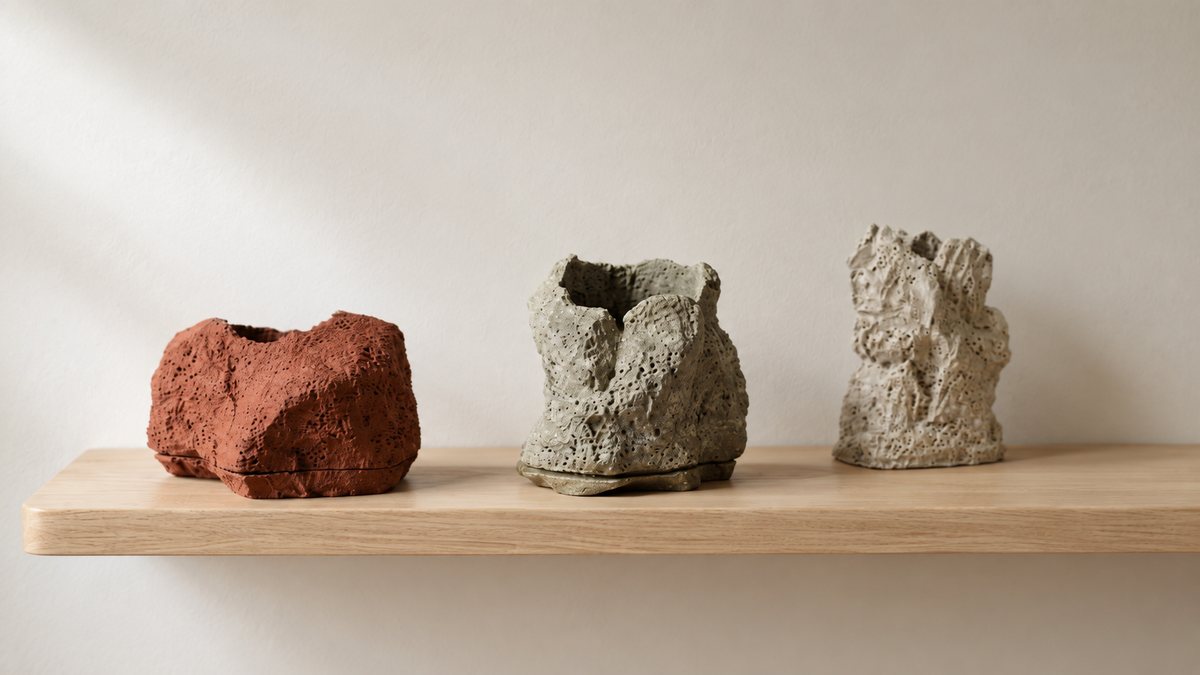 ROCK ~Soil Planter~｜4号/ 5号 ｜受け皿付き