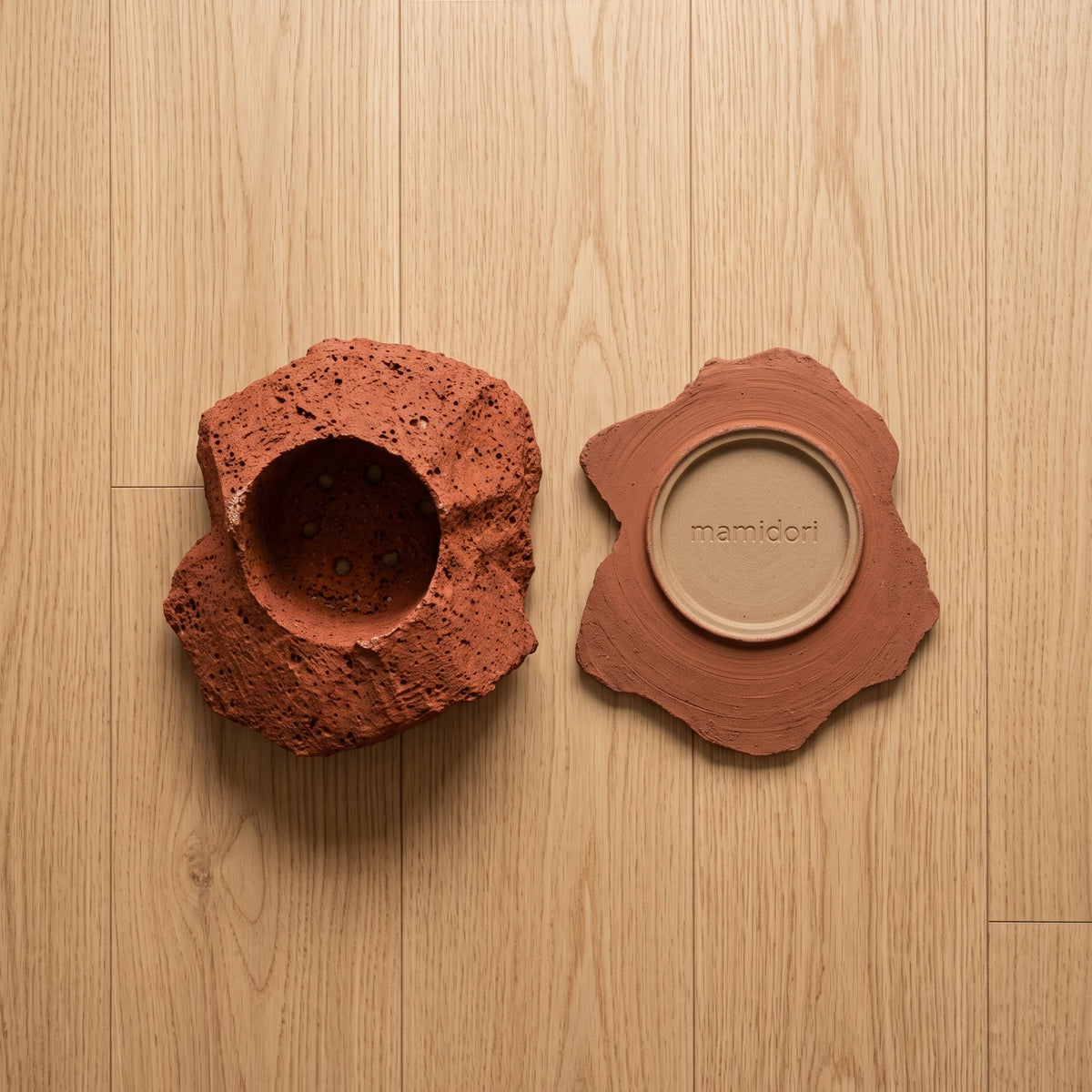 ROCK ~Soil Planter~｜4号/ 5号 ｜受け皿付き