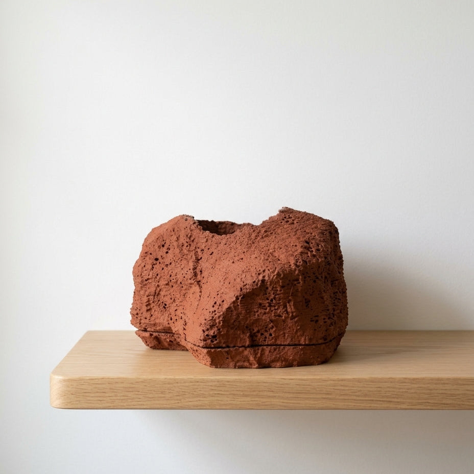 ROCK ~Soil Planter~｜4号/ 5号 ｜受け皿付き